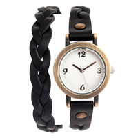 Женские часы с длинным ремешком Acrabe Twist burn / черный
